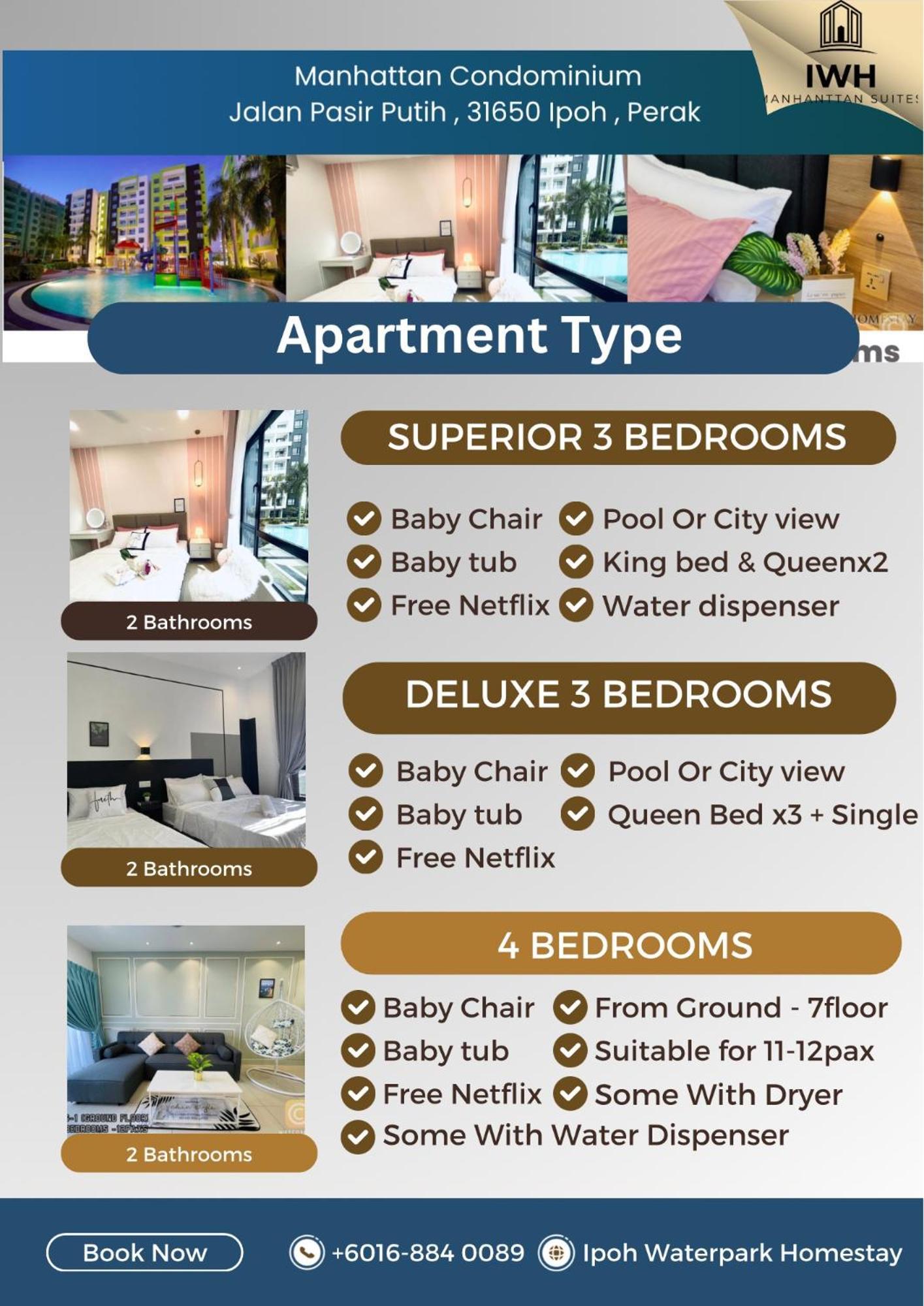 Ipoh Waterpark Manhattan Premium Suites By Iwh Suites 外观 照片